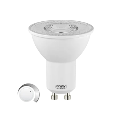 Λάμπα led GU10 Φ50mm 6.6W 230V ντιμαριζόμενη 3000k θερμό λευκό φως 110° 650lm