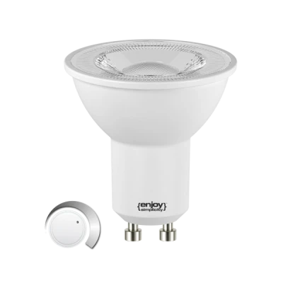 Λάμπα LED GU10 Ø50mm 6.6W 230V 2700k θερμό λευκό φως 670lm δέσμης 36° 25000h ντιμαριζόμενη