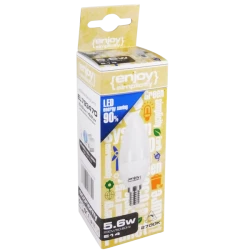 Λάμπα LED κεράκι B35 Ε14 5W 230V 3000k θερμό λευκό φως 470lm δέσμης 270° ντιμαριζόμενη