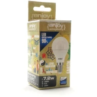 Λάμπα led σφαιρική Φ45 E14 7.2W 230V 3000k θερμό λευκό φως δέσμης 220° 806lumen