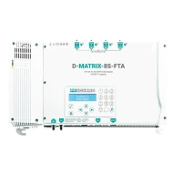 Επαγγελματικός ψηφιακός διαμορφωτής headend με 8 εισόδους DVB-S2 και 8 εξόδους DVB-T Fracarro D-MATRIX 8S EVO FTA 362x233x54mm