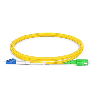 Καλώδιο μονότροπης οπτικής ίνας FRACARRO BR2E-SA-LU-D SC/APC αρσενικό - LC/UPC αρσενικό 2m Duplex σε κίτρινο χρώμα