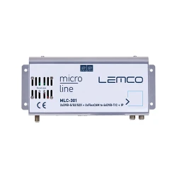 Επαγγελματικός ψηφιακός διαμορφωτής headend 2 δορυφορικών εισόδων 2×DVB-S/S2/S2X και 2×FlexCAM σε 4 εξόδους RF DVB-T/C και IPTV με υποστήριξη FlexCAM LEMCO MLC-301