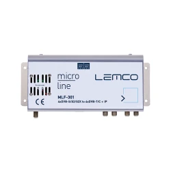 Επαγγελματικός διαμορφωτής headend 4 δορυφορικών εισόδων DVB-S/S2/S2X σε 4 εξόδους DVB-T/C RF και IPTV LEMCO MLF-301