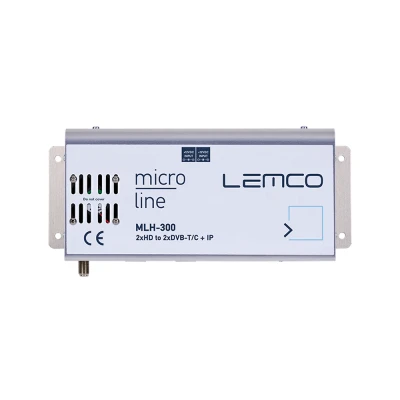 Ψηφιακός επαγγελματικός διαμορφωτής headend 2×HDMI σε DVB-T/C και IPTV streaming LEMCO MLH-300