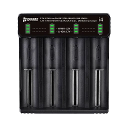 Έξυπνος φορτιστής 4 θέσεων Li-ion/Ni-MH/Ni-Cd έως 2A Speras SP-i4 Έξυπνος φορτιστής 4 θέσεων Li-ion/Ni-MH/Ni-Cd έως 2A Speras SP-i4