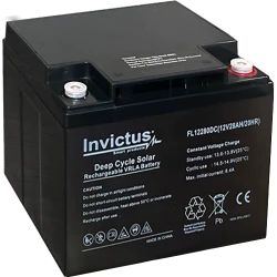 Μπαταρία μολύβδου solar 28Ah 12V Invictus FL12-28 Μπαταρία μολύβδου solar 28Ah 12V Invictus FL12-28