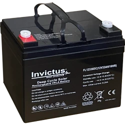 Μπαταρία μολύβδου solar 33Ah 12V Invictus FL12-33 Μπαταρία μολύβδου solar 33Ah 12V Invictus FL12-33