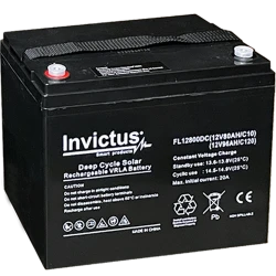 Μπαταρία μολύβδου solar 80Ah C10/96Ah C120 Invictus FL12-80 Μπαταρία μολύβδου solar 80Ah C10/96Ah C120 Invictus FL12-80