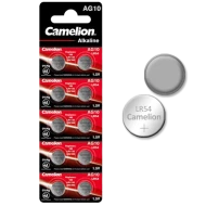 Μπαταρίες ρολογιών αλκαλικές CAMELION 1,5V σε συσκευασία 10 τεμαχίων LR1130-AG10-BP10 Μπαταρίες ρολογιών αλκαλικές CAMELION 1,5V σε συσκευασία 10 τεμαχίων LR1130-AG10-BP10