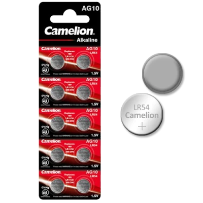 Μπαταρίες ρολογιών αλκαλικές CAMELION 1,5V σε συσκευασία 10 τεμαχίων LR1130-AG10-BP10