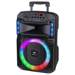 Ηχείο karaoke 25W με μικρόφωνο και εφέ φωτισμού Trevi XF 370