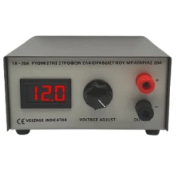 Ρυθμιστής στροφών ελαιοραβδιστικών SR-20A-12V μπαταρίας 12V DC 20A με ψηφιακή ένδειξη τάσης