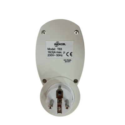 Θερμοστάτης πρίζας T63 WEXCEL 16A 230V με ενσωματωμένο αισθητήρα θερμοκρασίας του χώρου