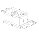 Συρόμενος απορροφητήρας 750ETR IX inox 60cm με Απορροφητικότητα 750m³/h Μ60×Υ30×Π30 cm