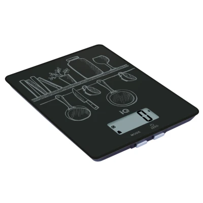 Ψηφιακή ζυγαριά κουζίνας SC-734 black με μέγιστο βάρος 5 κιλά και οθόνη 66x29mm Ψηφιακή ζυγαριά κουζίνας SC-734 black με μέγιστο βάρος 5 κιλά και οθόνη 66x29mm