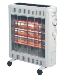 Θερμάστρα χαλαζία 2400W HT-1470 white με 3 ρυθμίσεις θέρμανσης και διακόπτη ασφαλείας