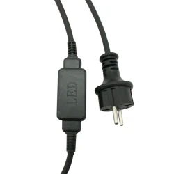 Καλώδιο με Φις LED μονοκάναλου φωτοσωλήνα ΙP44 & μήκος καλωδίου 1.5m
