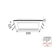 Τετράγωνο Χωνευτό LED Panel 20W με Θερμό Φως 3000K 22.5x22.5εκ.