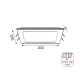 Τετράγωνο Χωνευτό LED Panel 26W με Θερμό Λευκό Φως 3000K 30x30εκ.