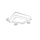 LED Panel Slim Επίτοιχο Τετράγωνο 20W θερμό φως 3000K 1440lm Λευκό 