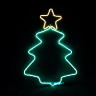 Χριστουγεννιάτικο δέντρο με 200 NEON LED & 2m NEON DOUBLE SMD φωτοσωλήνα με θερμό χρώμα φωτός -πράσινο  IP44