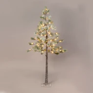 Διακοσμητικό δέντρο  "SNOW PINE TREE" με 96 led λαμπάκια σε θερμό χρώμα φωτός με αντάπτορα 24VDC  IP44 21x21x180cm