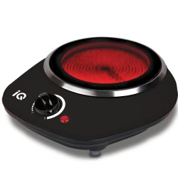 Κεραμική εστία μονή KC-1242 black 1000W με ρυθμιζόμενη θερμοκρασία