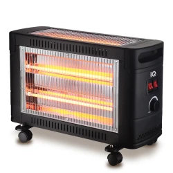 Θερμάστρα quartz 1800W HT-1482 με 3 λάμπες και ρόδες