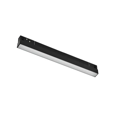 Μαγνητικό γραμμικό φωτιστικό LED OSRAM σε μαύρο χρώμα 48V DC 10W με θερμό χρώμα φωτός 3000K 800lm & δέσμη 110° με μήκος 30cm