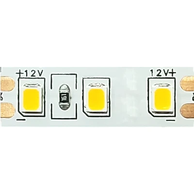 Led ταινία 5m 9.6W/m 12VDC 8mm θερμό λευκό φως 2700Κ IP20 μη  στεγανή αυτοκόλλητη κατάλληλη για εσωτερικό χώρο