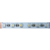 Tαινία LED μήκους 5m 17W/M 24V DC σε χρώμα φωτός RGBW-6500K με πλάτος 12mm κατάλληλη για εσωτερικό χώρο  IP20 