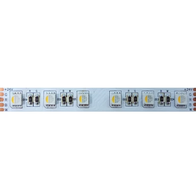 Tαινία LED μήκους 5m 17W/M 24V DC σε χρώμα φωτός RGBW-6500K με πλάτος 12mm κατάλληλη για εσωτερικό χώρο  IP20 