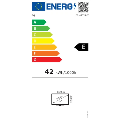 Τηλεόραση Smart LED 43'' Full HD με Android 11.0 και δέκτη DVBT-T2 / DVBT-S2