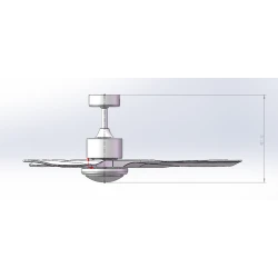 Ανεμιστήρας οροφής 132cm matt black CF-5213 με LED φως 18W και τηλεχειριστήριο DC μοτέρ 55W