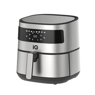 Αεροφριτέζα IQ AF-001 INOX με αποσπώμενο κάδο XL 6,4 lt και ισχύ 2000W