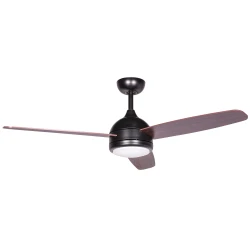 Ανεμιστήρας οροφής 122cm matt black CF-4812 με LED φως 18W και τηλεχειριστήριο DC μοτέρ 55W