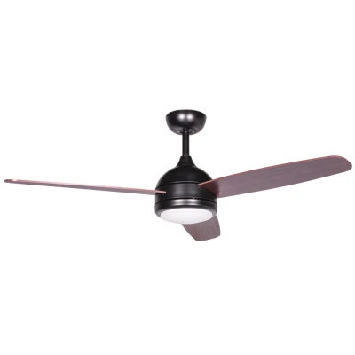 Ανεμιστήρας οροφής 122cm matt black CF-4812 με LED φως 18W και τηλεχειριστήριο DC μοτέρ 55W