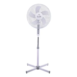 Ανεμιστήρας ορθοστάτης PSF41-5 IQ Swift 50W 40εκ λευκός με 3 ταχύτητες και ρυθμιζόμενο ύψος