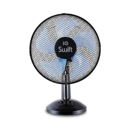 Επιτραπέζιος ανεμιστήρας 40εκ μαύρος IQ Swift PDF40-5 50W με 3 ρυθμιζόμενες ταχύτητες
