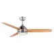 Ανεμιστήρας οροφής 122cm satin nickel CF-4812 με LED φως 18W και τηλεχειριστήριο, DC μοτέρ 55W
