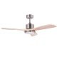 Ανεμιστήρας οροφής 132cm satin nickel CF-5213 με LED φως 18W και τηλεχειριστήριο DC μοτέρ 55W