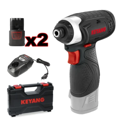Σετ παλμικό κατσαβίδι Brushless 12V KEYANG 100 N.m 2x12V Li-ion/2.0 Ah