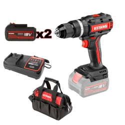 Κρουστικό δραπανοκατσάβιδο Brushless με μπαταρία 18V  κυβώτιο 2 ταχυτήτων & ροπή στρέψης 70Nm Keyang