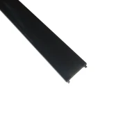 Κάλυμμα για προφίλ αλουμινίου P180 -P109 μαύρο ματ χρώμα με μήκος 2m/pc
