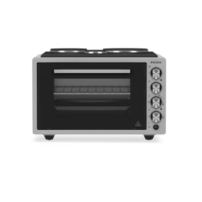 Ηλεκτρικό κουζινάκι Robin ZK-55 inox με 3 εστίες χωρητικότητα 42lt Π52xΒ45xΥ36cm