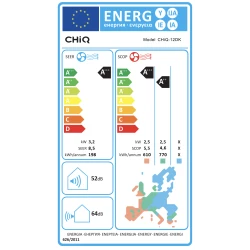 Air condition CHIQ 12DK 12000BTU με wifi, φίλτρο 3 σε 1, ιονιστή και ενεργειακή κλάση A++/A+++