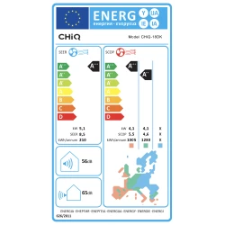 Air condition CHIQ 18DK 18000BTU με WiFi, φίλτρο 3 σε 1, ιονιστή και ενεργειακή κλάση A++/A+++