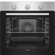 Εντοιχιζόμενος Φούρνος Robin BN-59 INOX 76lt μαζί με inox εστία 5 ζωνών