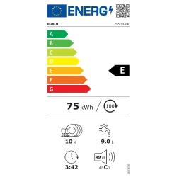 Πλυντήριο πιάτων Robin SB-145W λευκό για 10 σερβίτσια Π40xΒ56xΥ81cm
